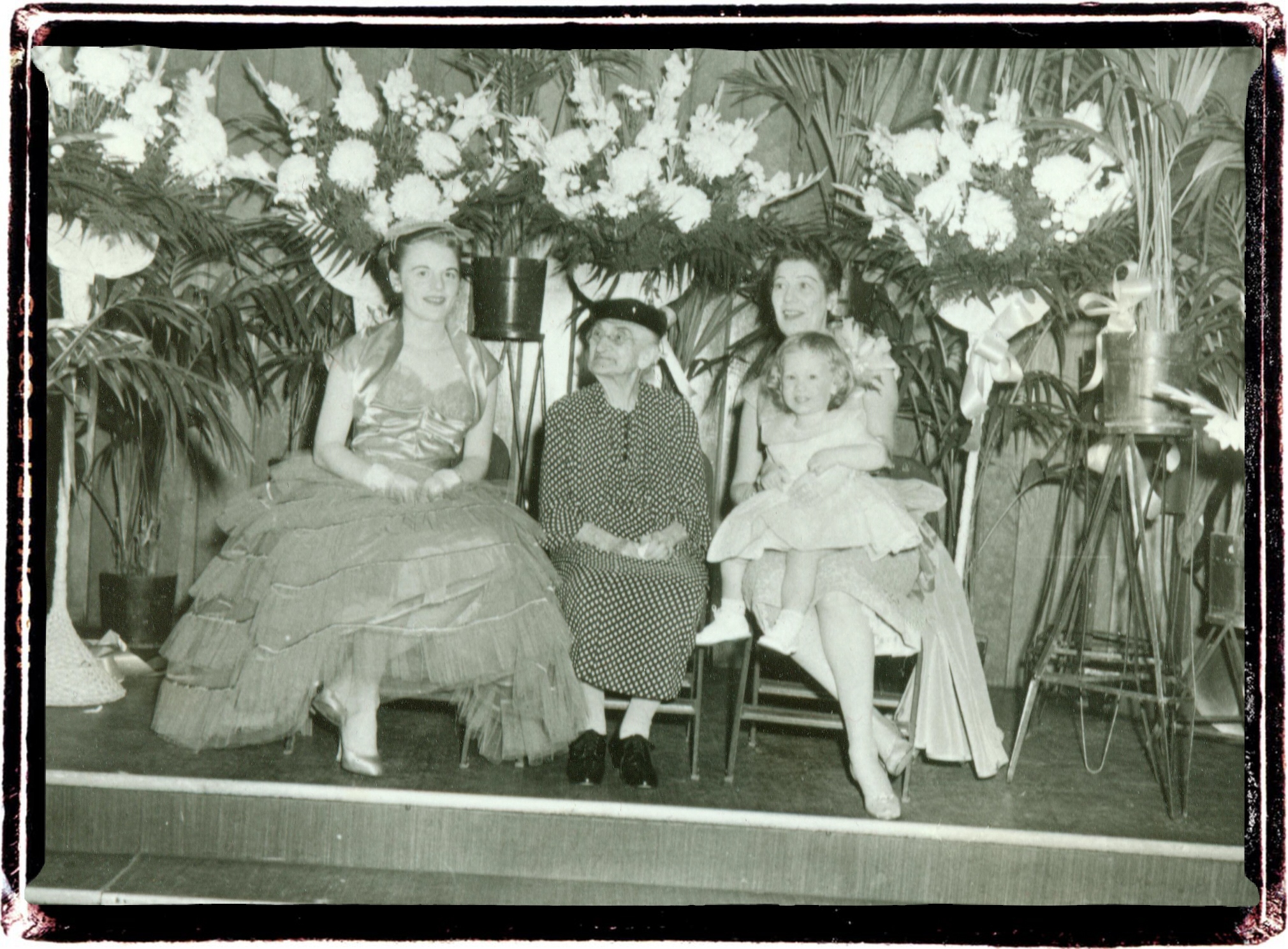 Mom, Greatgrandma, Grandma, Cindee at Aunt Sheila's First Wedding